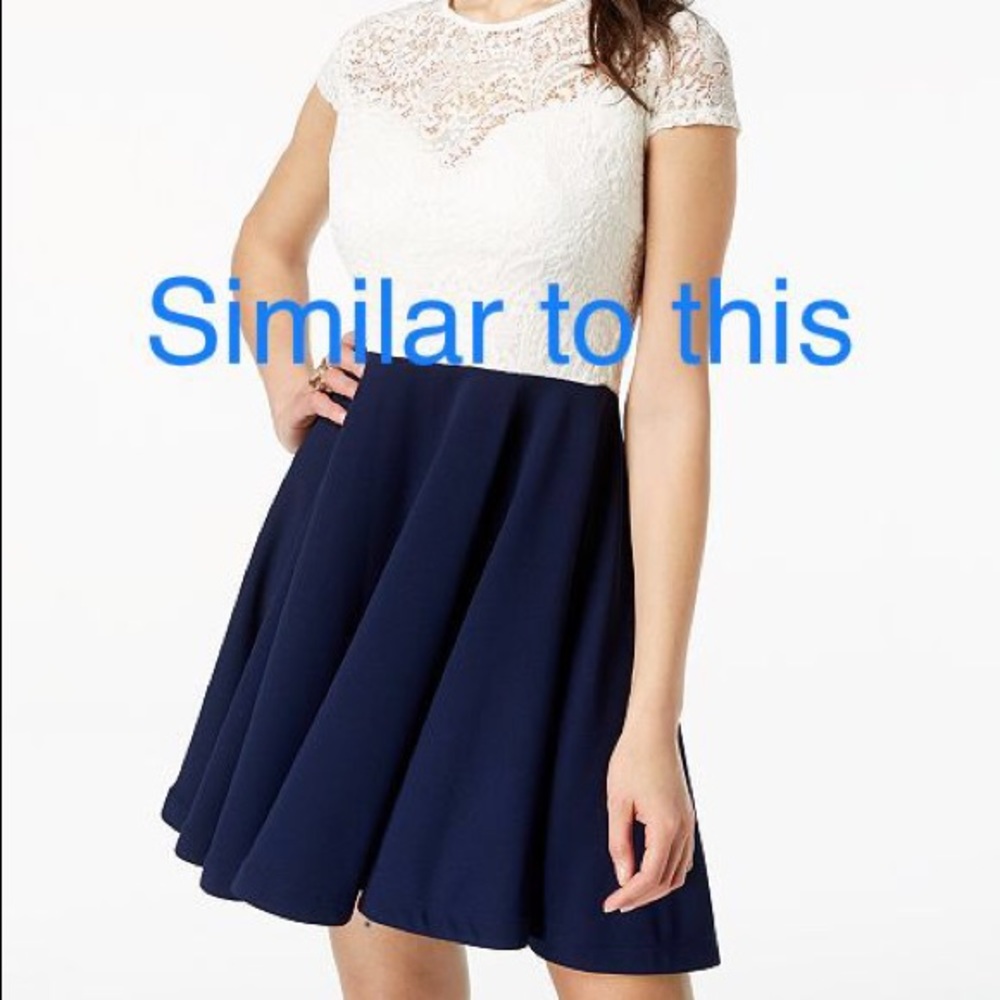 NWOT Speechless Dress Lace high low: Sz 16